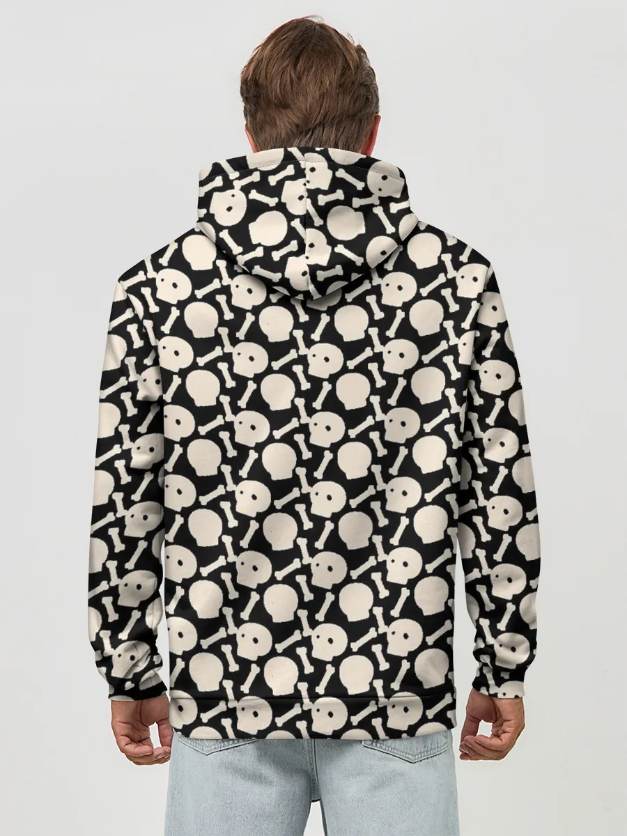 Худи мужской база хлопок / Patern Halloween 25