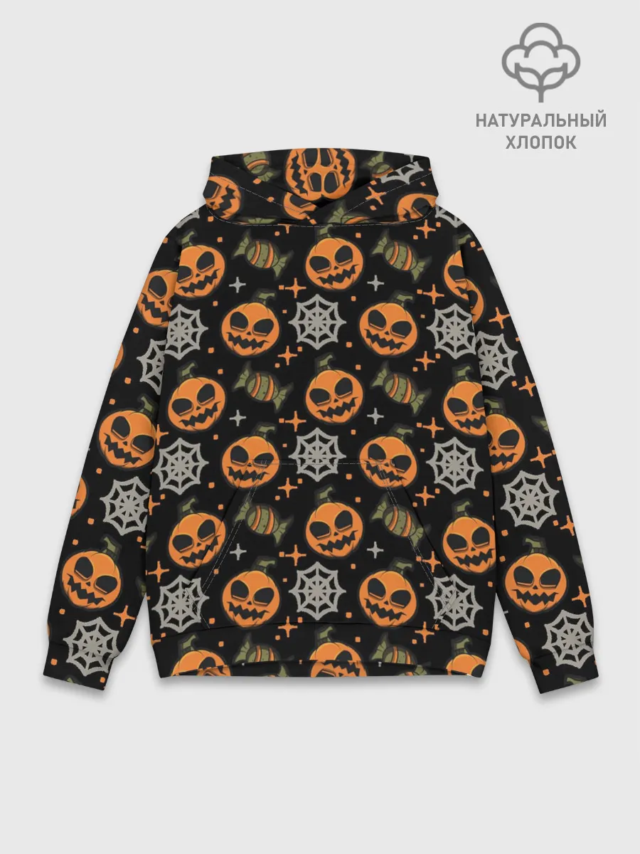 Худи мужской база хлопок / Patern Halloween 26