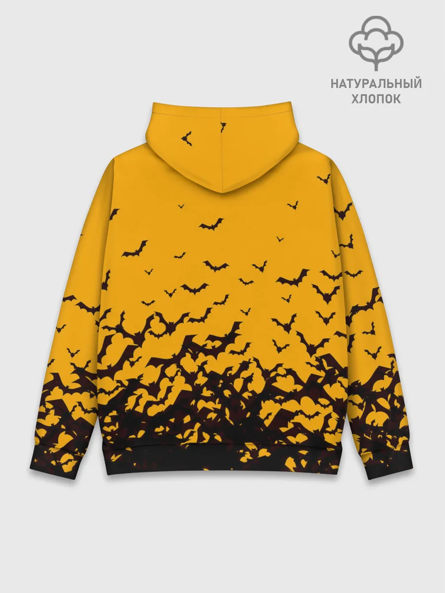 Худи мужской база хлопок / ХЕЛЛОУИНСКИЕ ЛЕТУЧИЕ МЫШИ