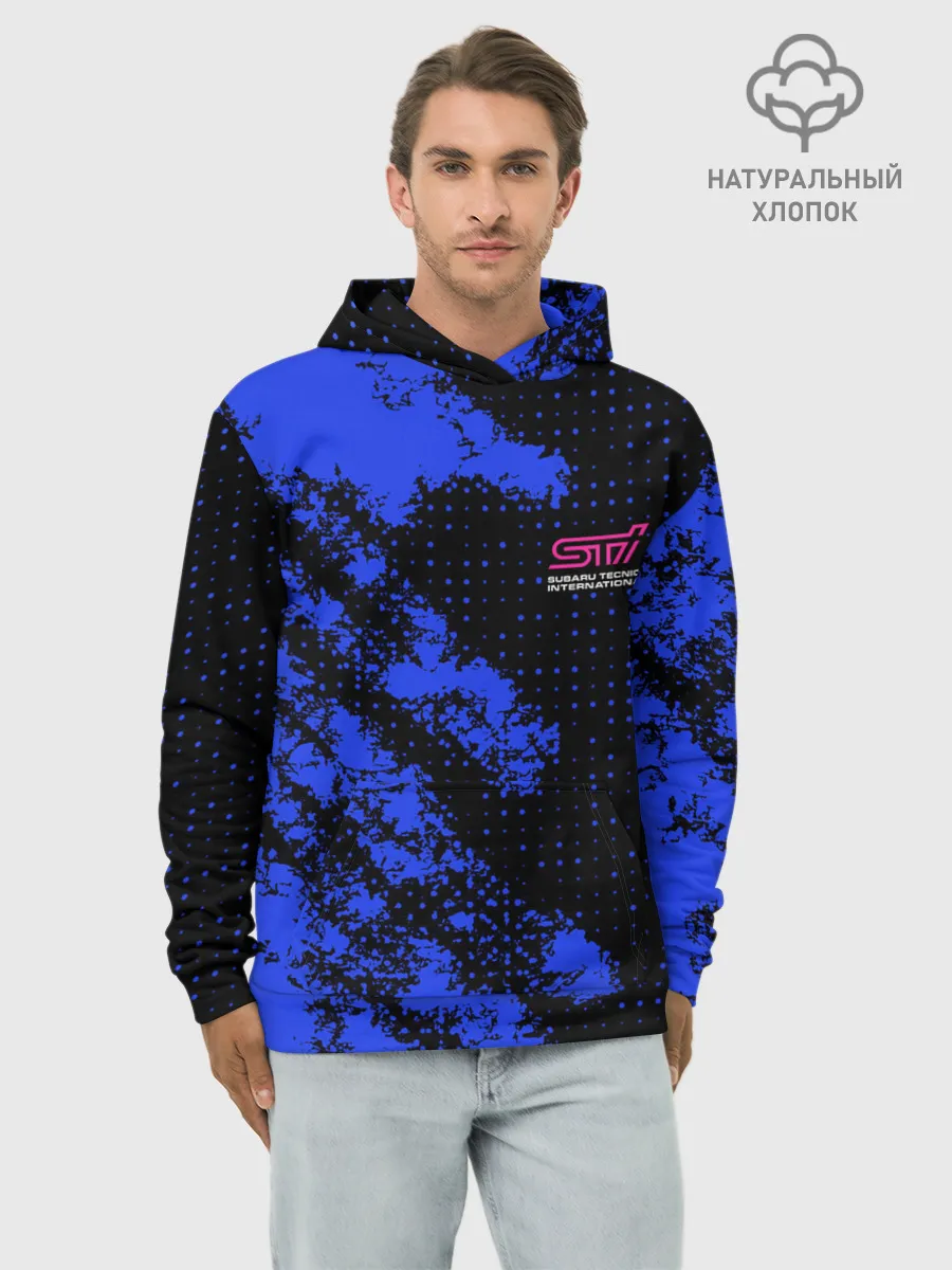 Худи мужской база хлопок / SUBARU STI | СУБАРИСТ