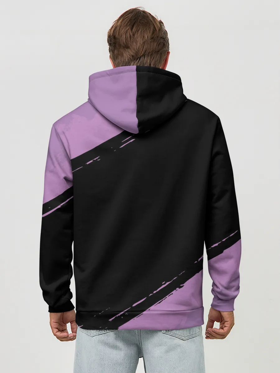 Худи мужской база хлопок / Dab Unicorn Halloween