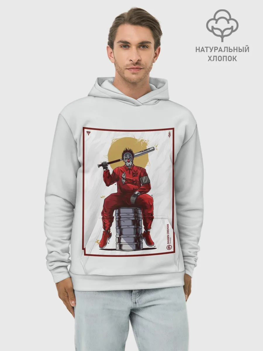 Худи мужской база хлопок / SLIPKNOT | Shawn Crahan