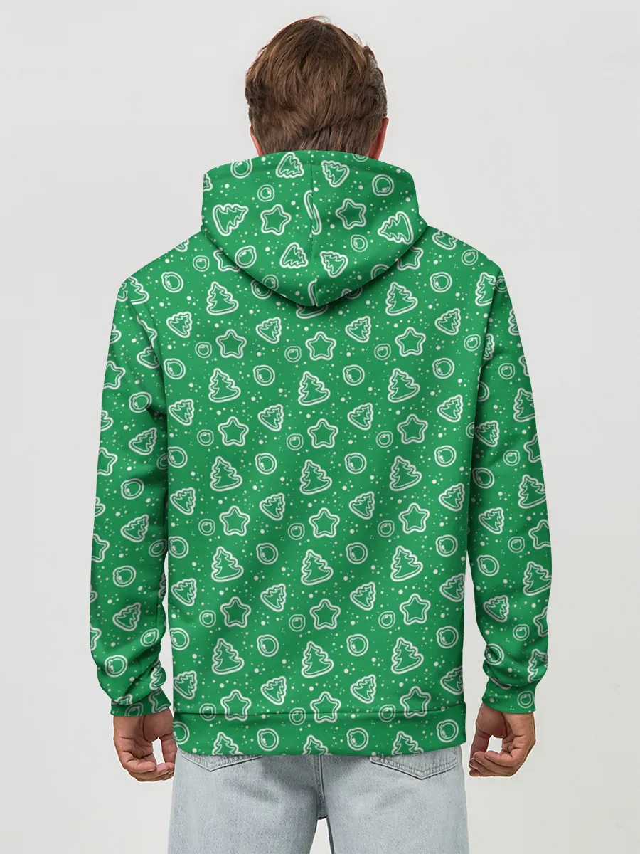 Худи мужской база хлопок / Ёлочки