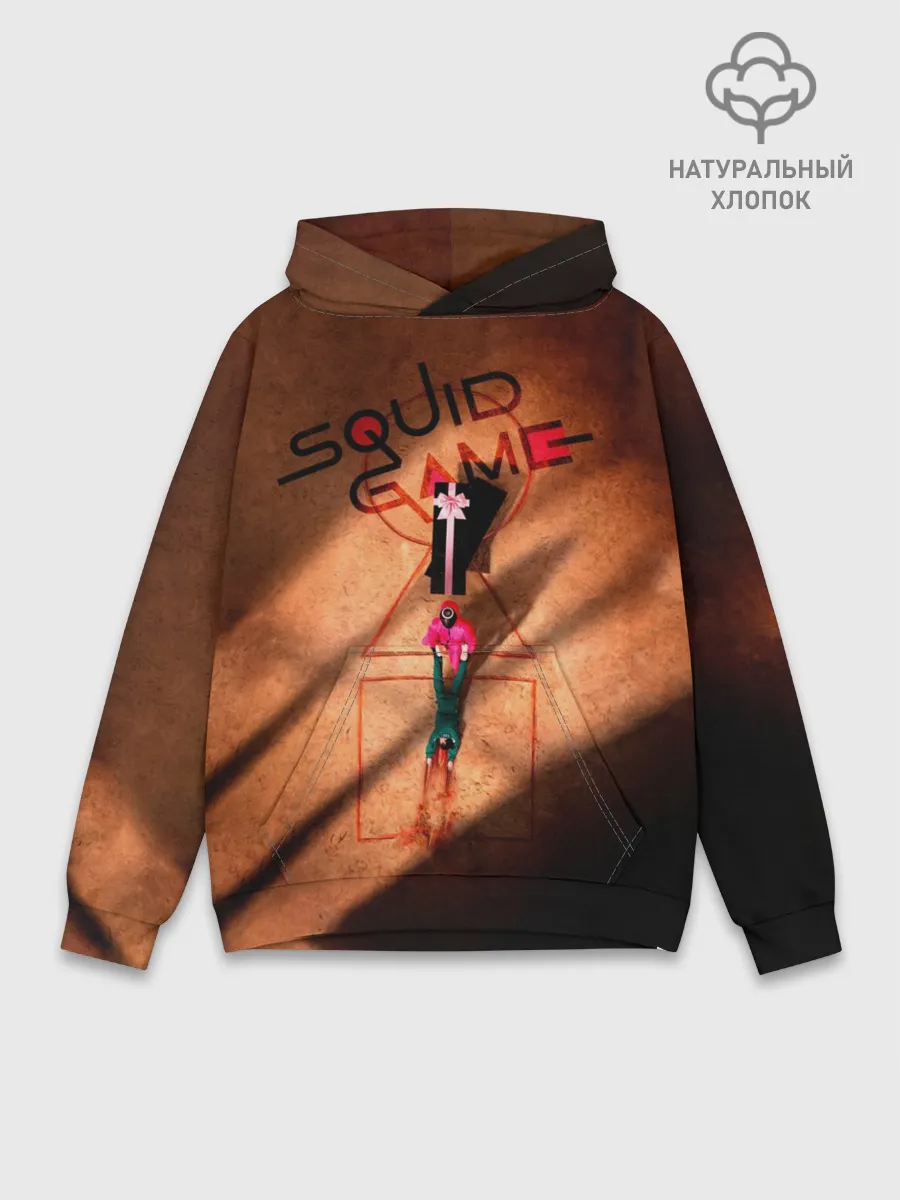 Худи мужской база хлопок / Squid Game Игра в кальмара корейский сериал