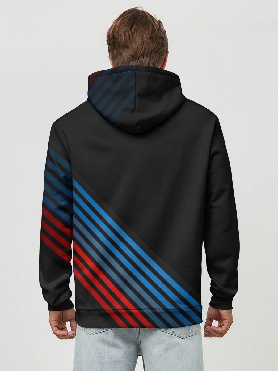 Худи мужской база хлопок / BMW STRIPE