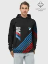 Худи мужской база хлопок / BMW STRIPE