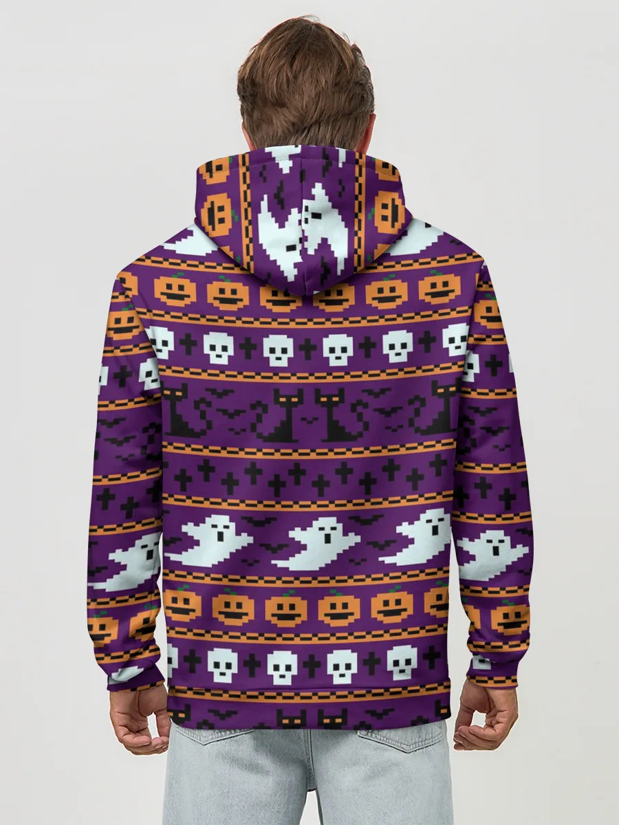 Худи мужской база хлопок / Хэллоуинский Свитер