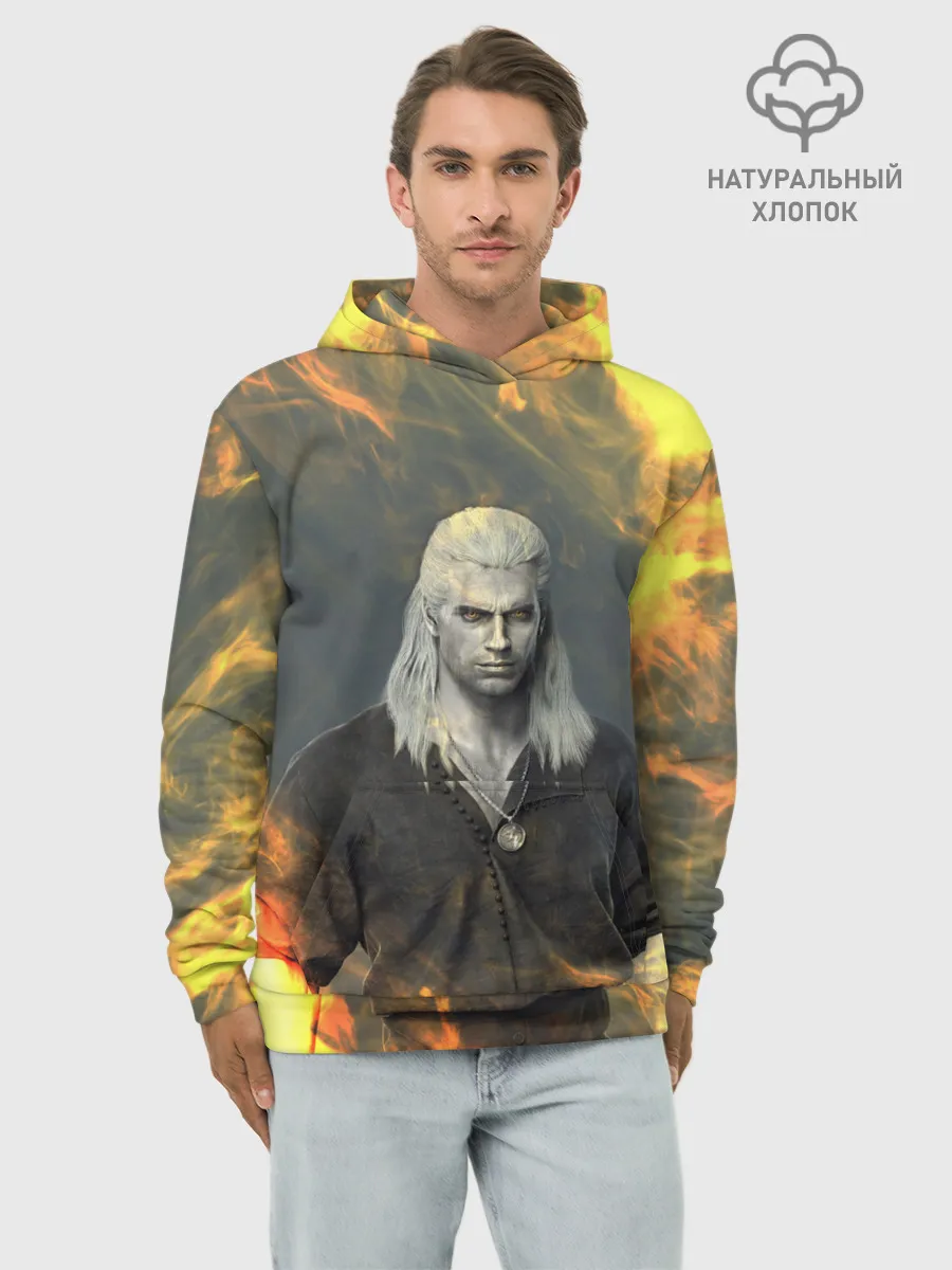 Худи мужской база хлопок / ГЕРАЛЬТ ВЕДЬМАК