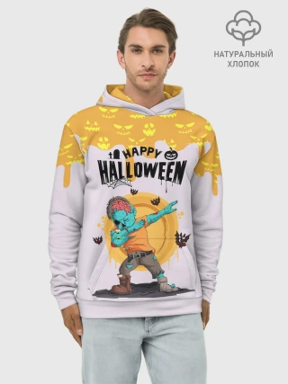 Худи мужской база хлопок / Dab Zombie Halloween