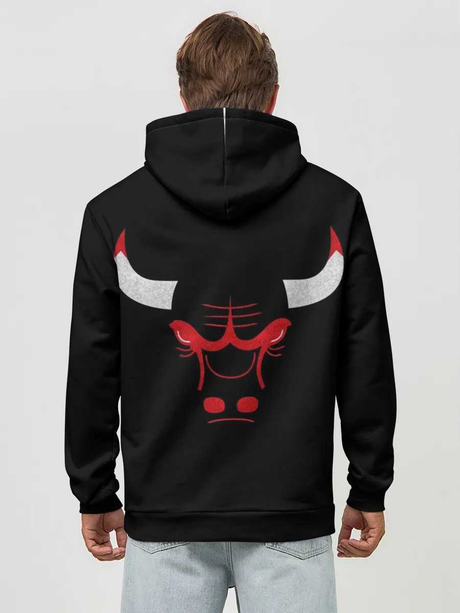 Худи мужской база хлопок / B.C. Chicago Bulls