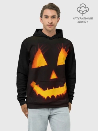 Худи мужской база хлопок / helloween | pumpkin jack