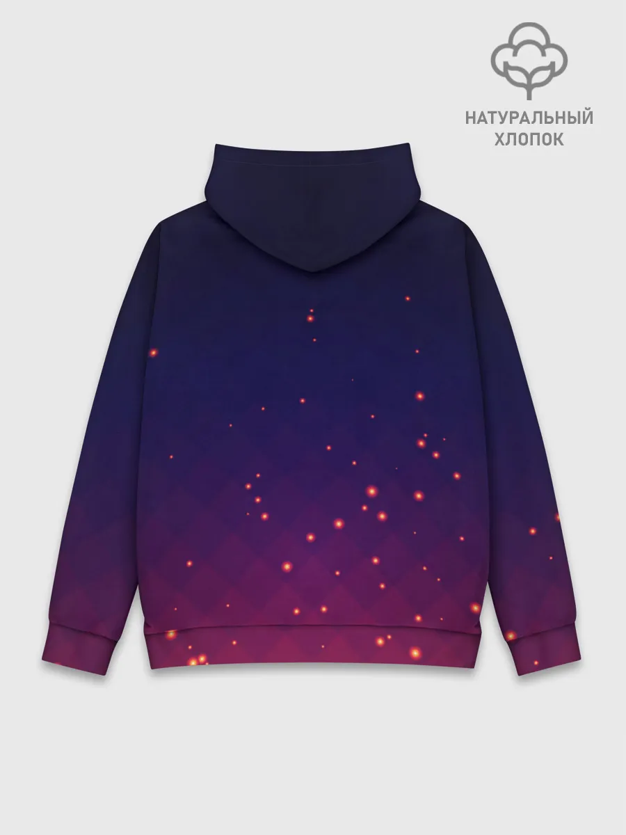 Худи мужской база хлопок / Gradient background