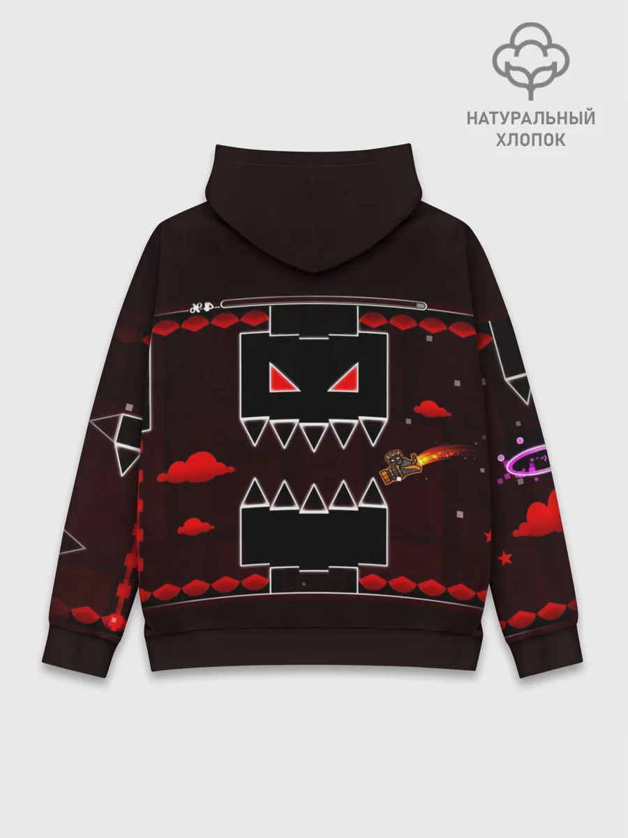 Худи мужской база хлопок / Geometry Dash game