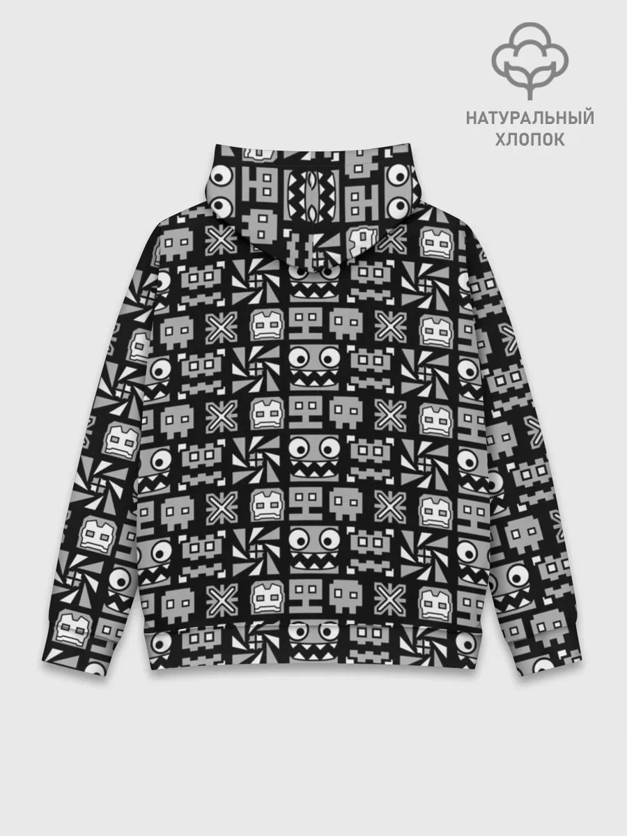 Худи мужской база хлопок / Geometry Dash | Cubes