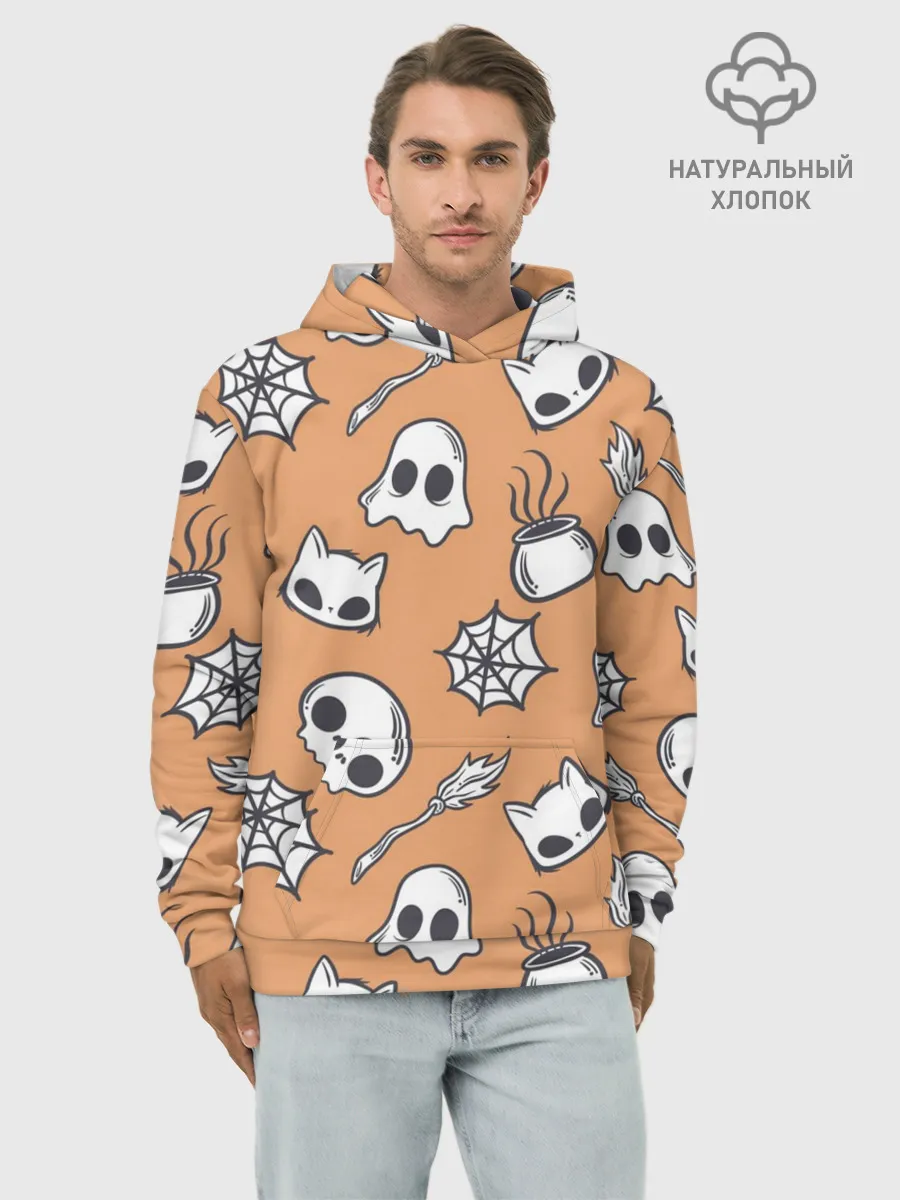 Худи мужской база хлопок / Праздничные шалости
