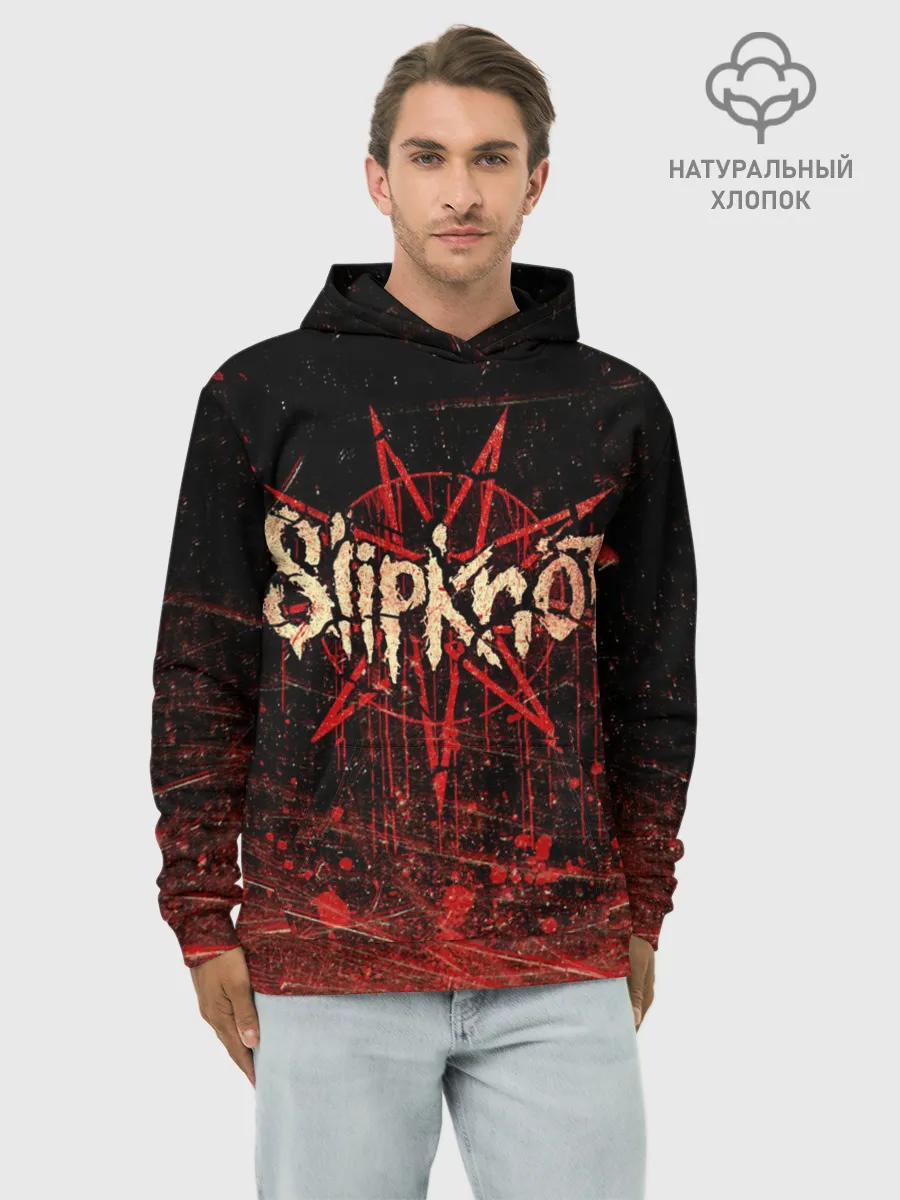 Худи мужской база хлопок / Слипкнот Гранж | Slipknot Grunge