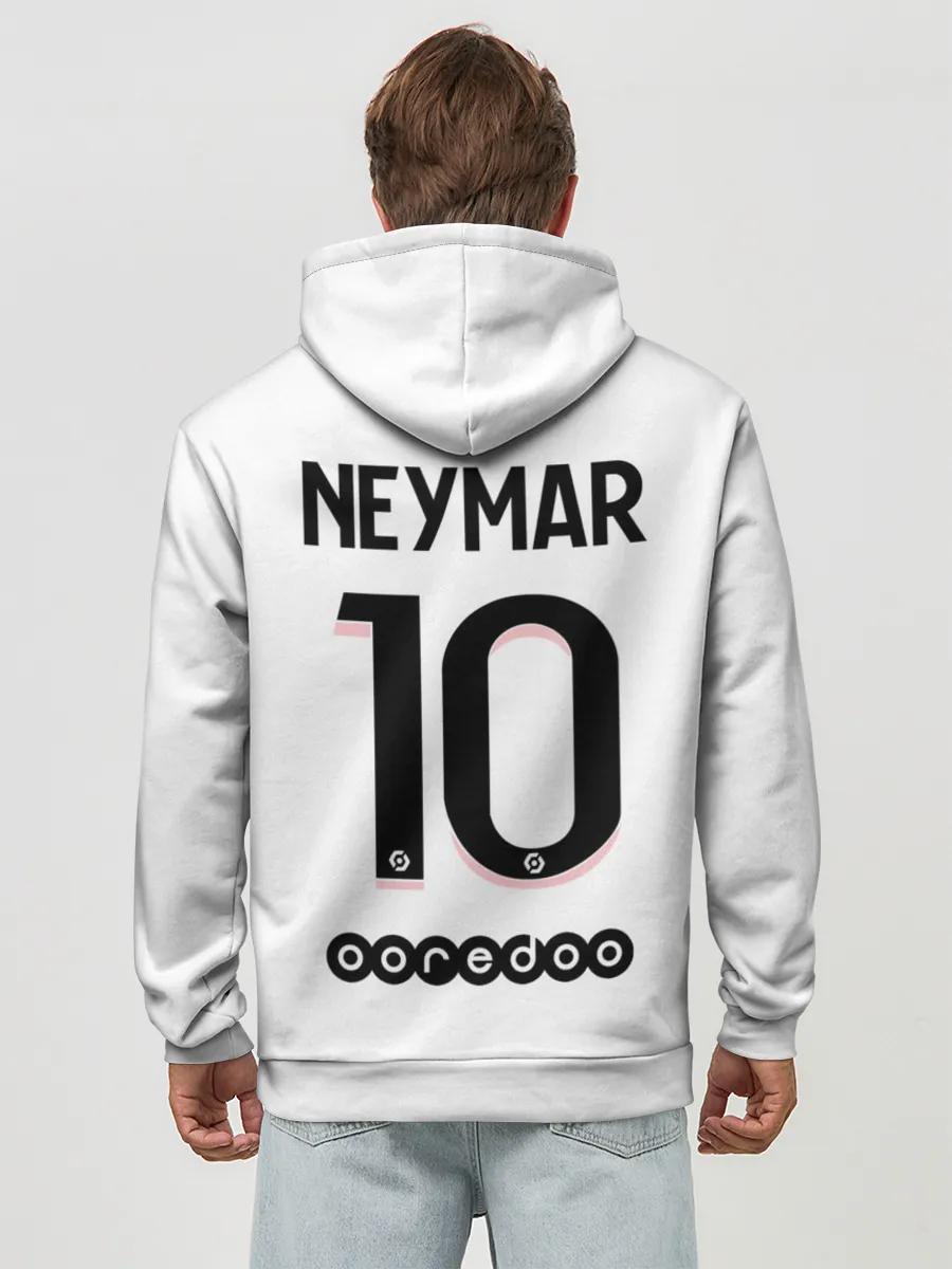 Худи мужской база хлопок / Неймар ПСЖ гостевая форма 2021/2022