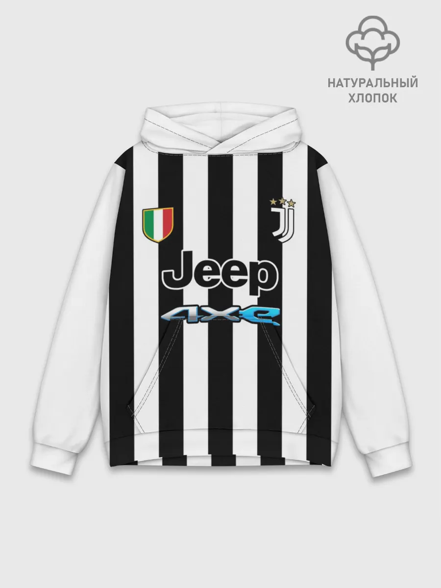 Худи мужской база хлопок / Федерико Кьеза Ювентус форма 2021/2022