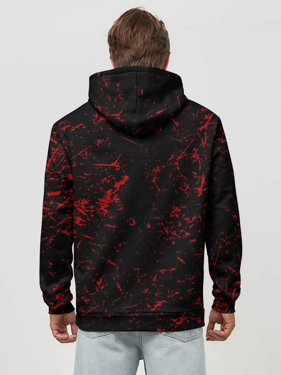 Худи мужской база хлопок / Slipknot RED | Рок Слипкнот