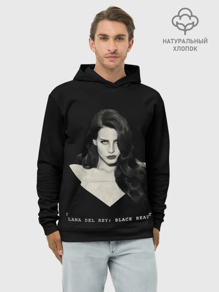 Худи мужской база хлопок / Black beauty