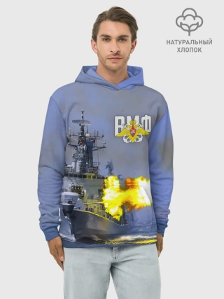Худи мужской база хлопок / Выстрел из крейсера