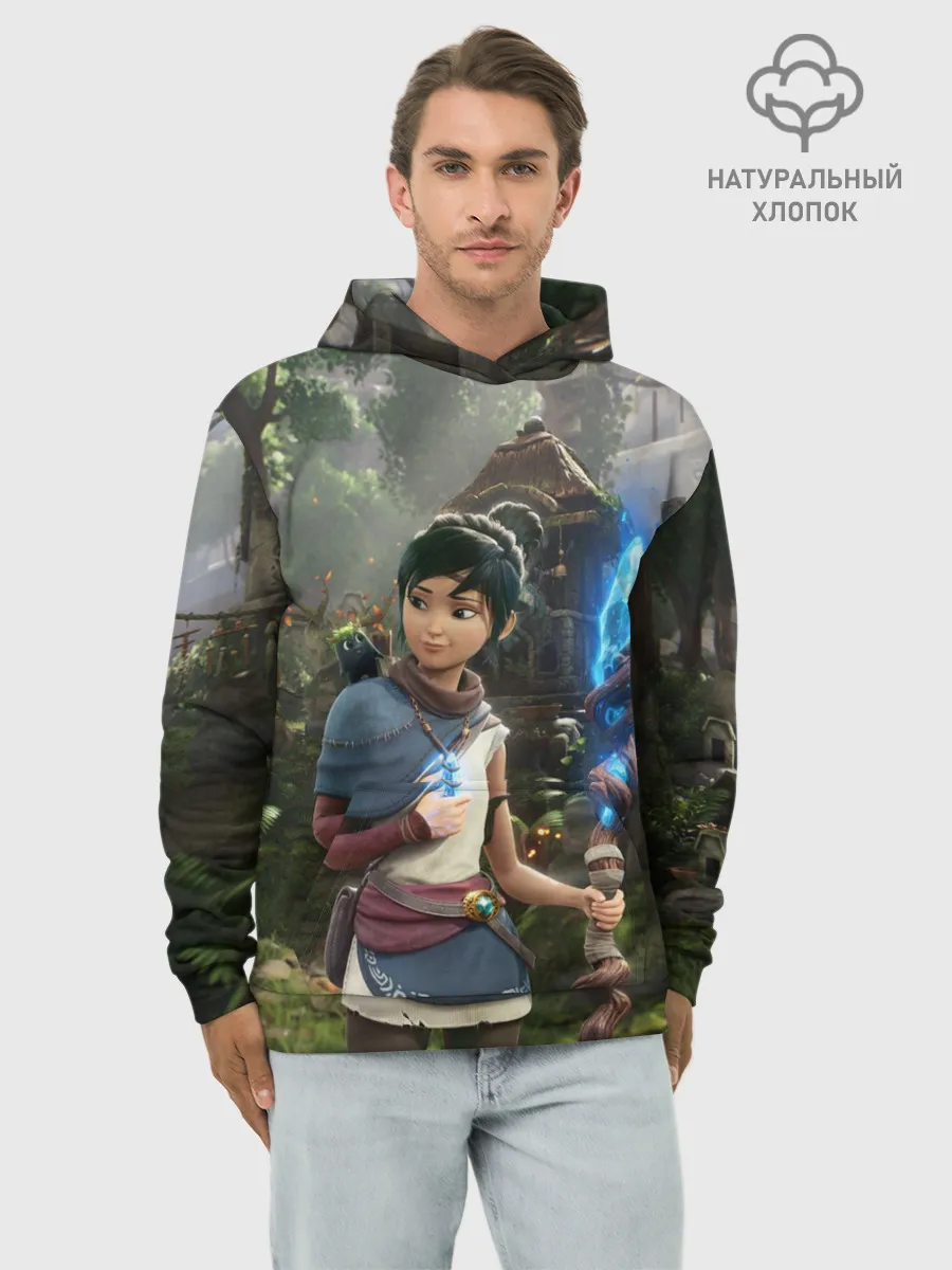 Худи мужской база хлопок / Кена и Мост Духов