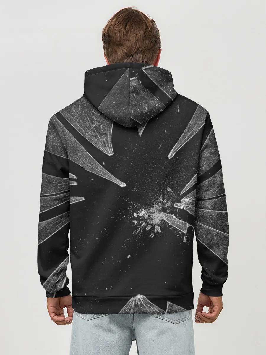 Худи мужской база хлопок / Геометри Даш осколки | Geometry Dash