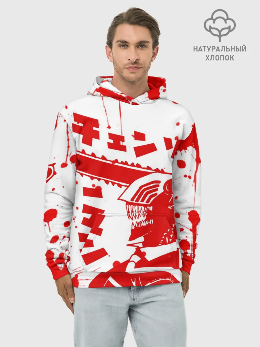 Худи мужской база хлопок / Chainsaw Man, Человек-бензопила