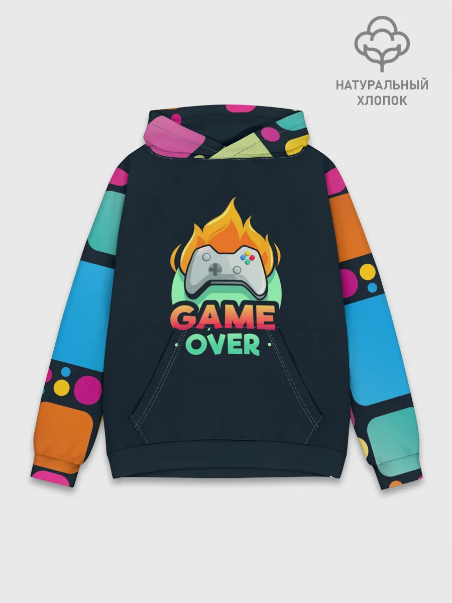 Худи мужской база хлопок / GamePad Over