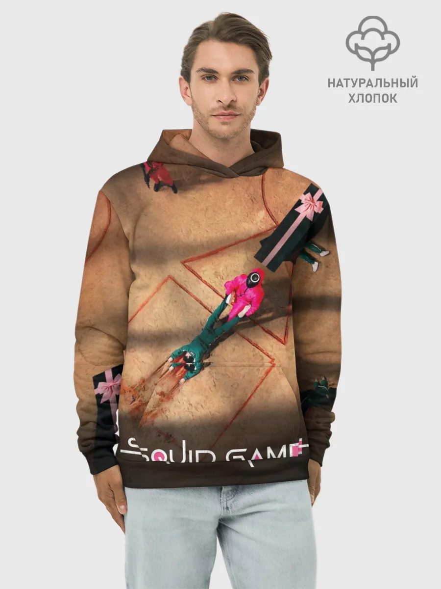 Худи мужской база хлопок / Игра в Кальмара Обложка