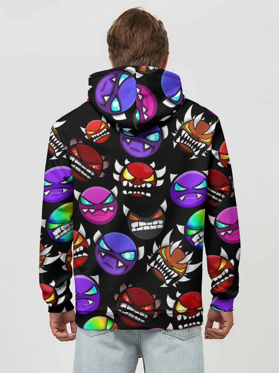 Худи мужской база хлопок / Geometry Dash Demons