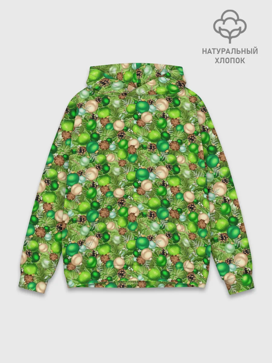 Худи мужской база хлопок / Новогодние Игрушки