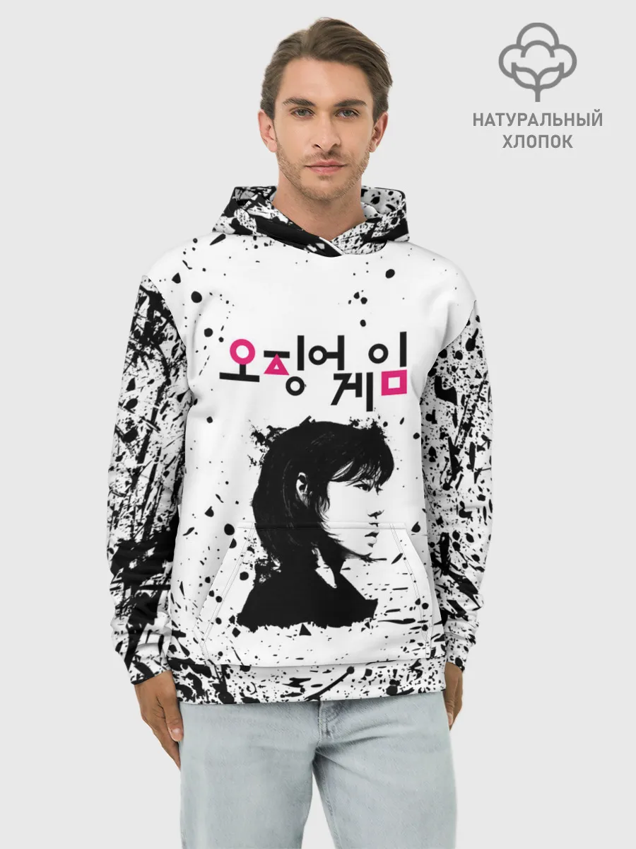 Худи мужской база хлопок / 067 | Кан Сэ Бёк | Чон Хо Ён