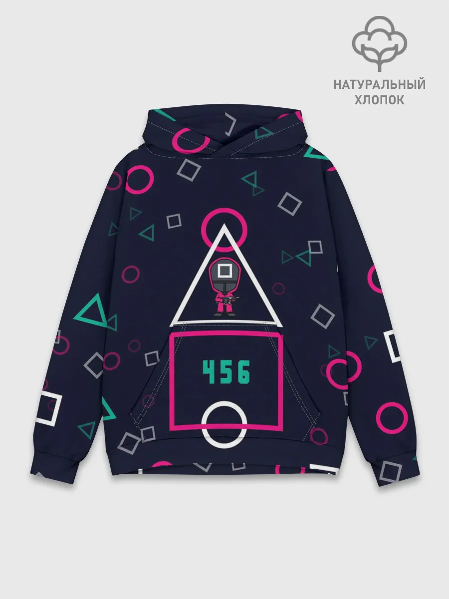 Худи мужской база хлопок / 456 | ФИНАЛ | ИГРА В КАЛЬМАРА