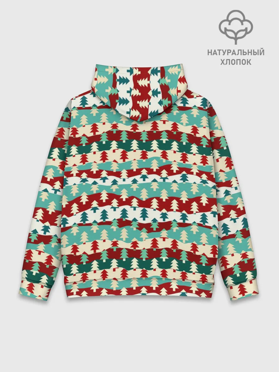 Худи мужской база хлопок / Ёлочки