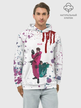 Худи мужской база хлопок / SQUID GAME | ИГРА В КАЛЬМАРА
