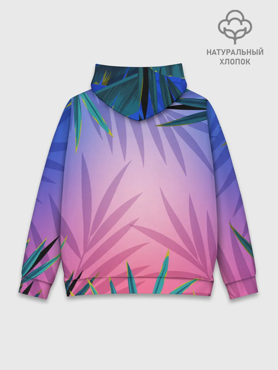 Худи мужской база хлопок / Тигр из абстракций