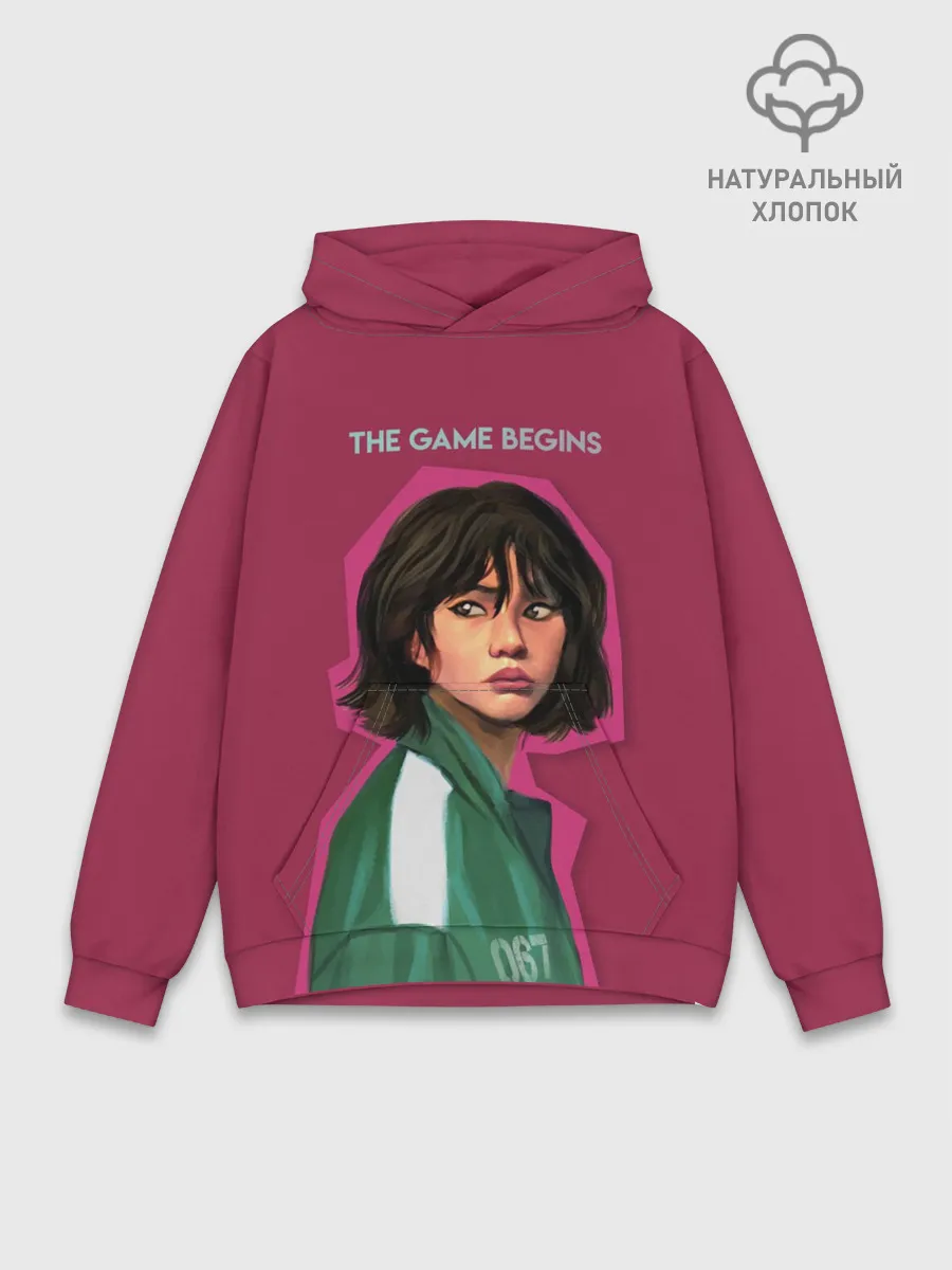 Худи мужской база хлопок / Игрок Ojingeo geim.
