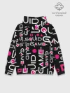 Худи мужской база хлопок / SQUID GAME ЛОГО PINK