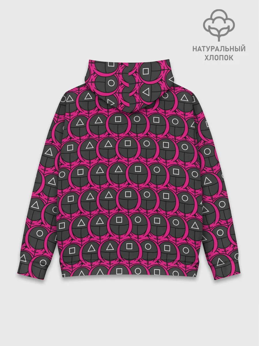 Худи мужской база хлопок / ИГРА В КАЛЬМАРА, МНОГО СТРАЖНИКОВ