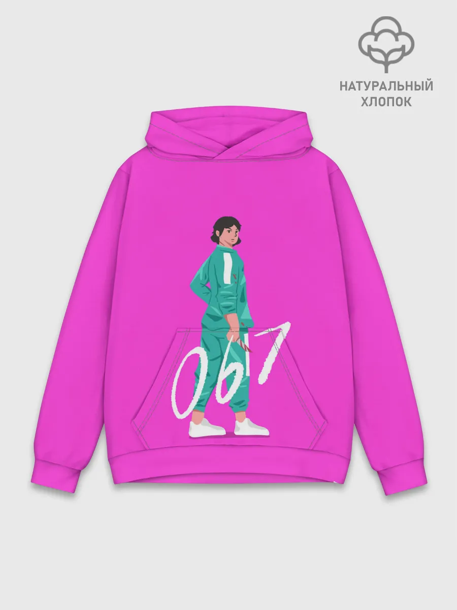 Худи мужской база хлопок / Игрок в кальмара 067