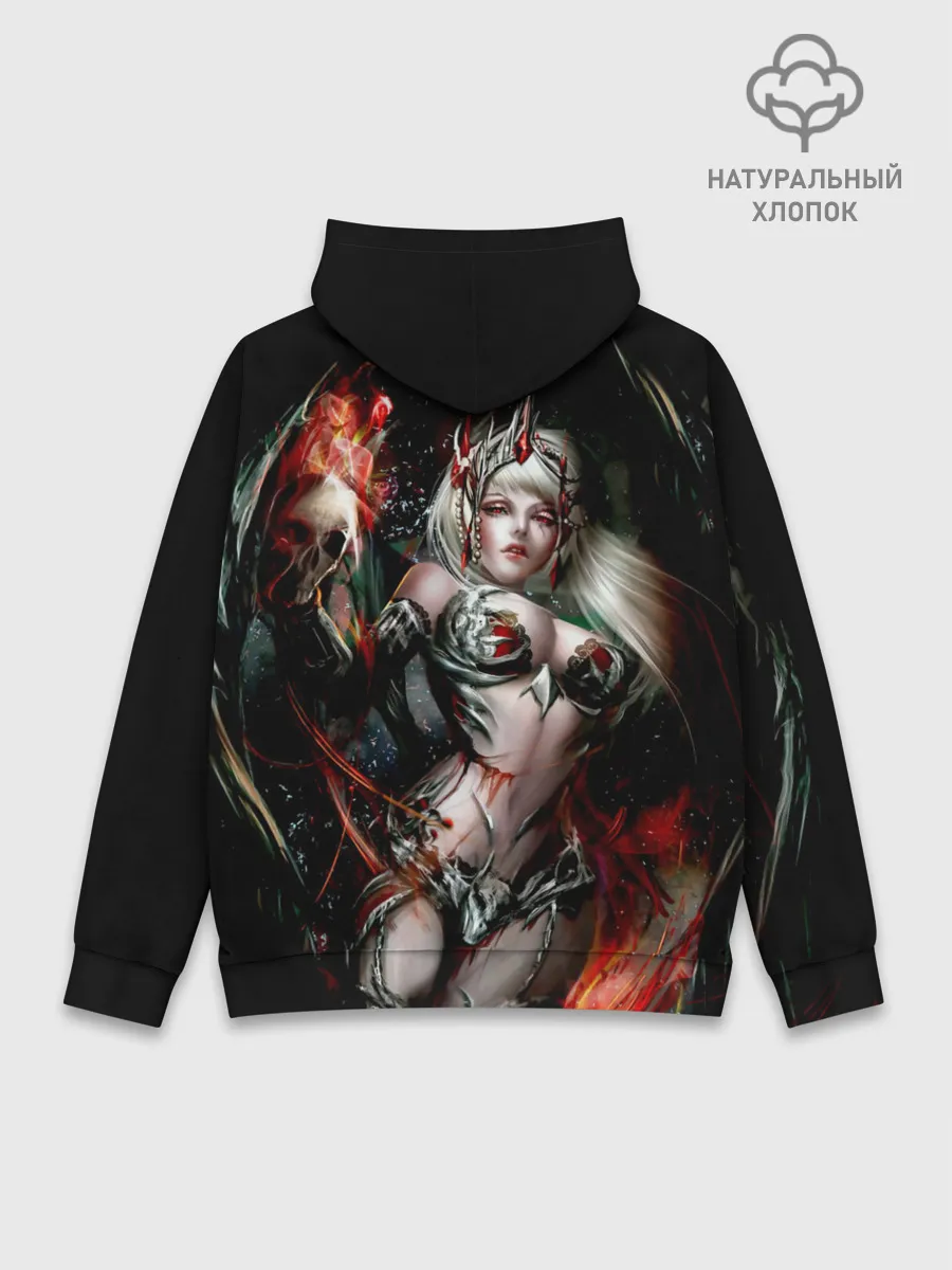 Худи мужской база хлопок / Ведьма с красными глазами