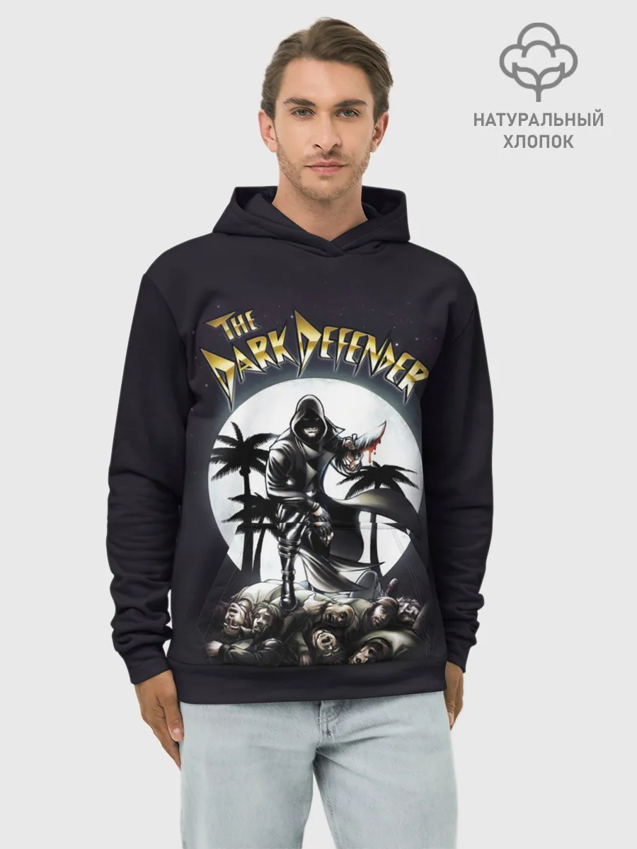 Худи мужской база хлопок / Dark Defender Dexter Декстер