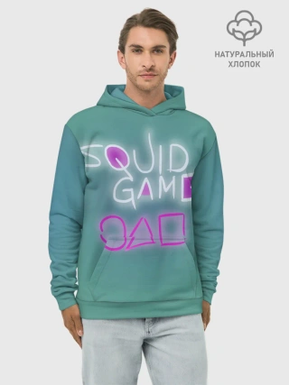 Худи мужской база хлопок / Squid game a