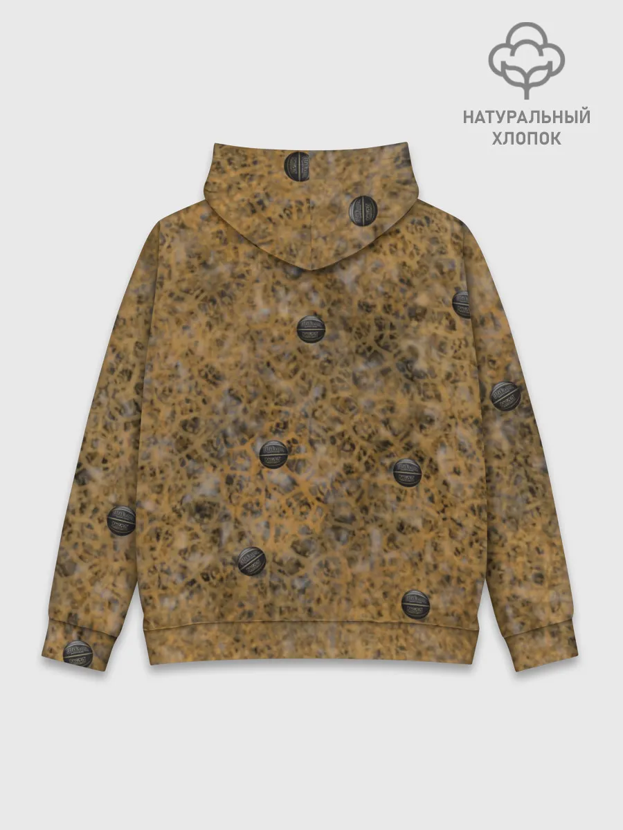 Худи мужской база хлопок / Damiano David. Фотосессия с мячом