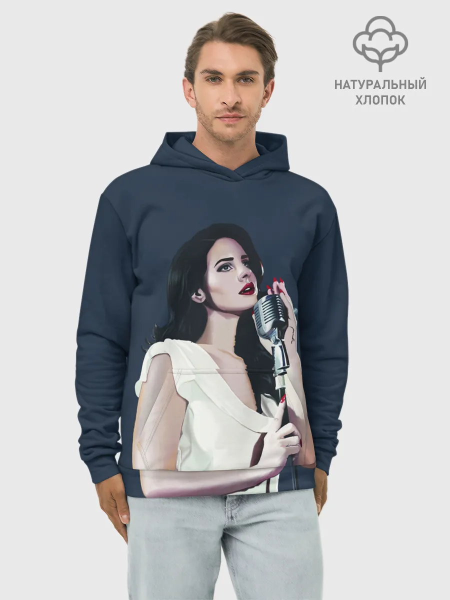 Худи мужской база хлопок / Лана с микрофоном