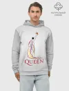 Худи мужской база хлопок / Фредди Меркьюри - Queen