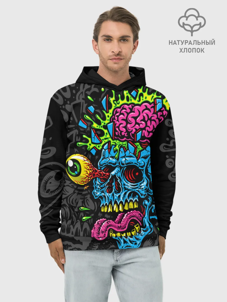 Худи мужской база хлопок / Взрыв мозгов