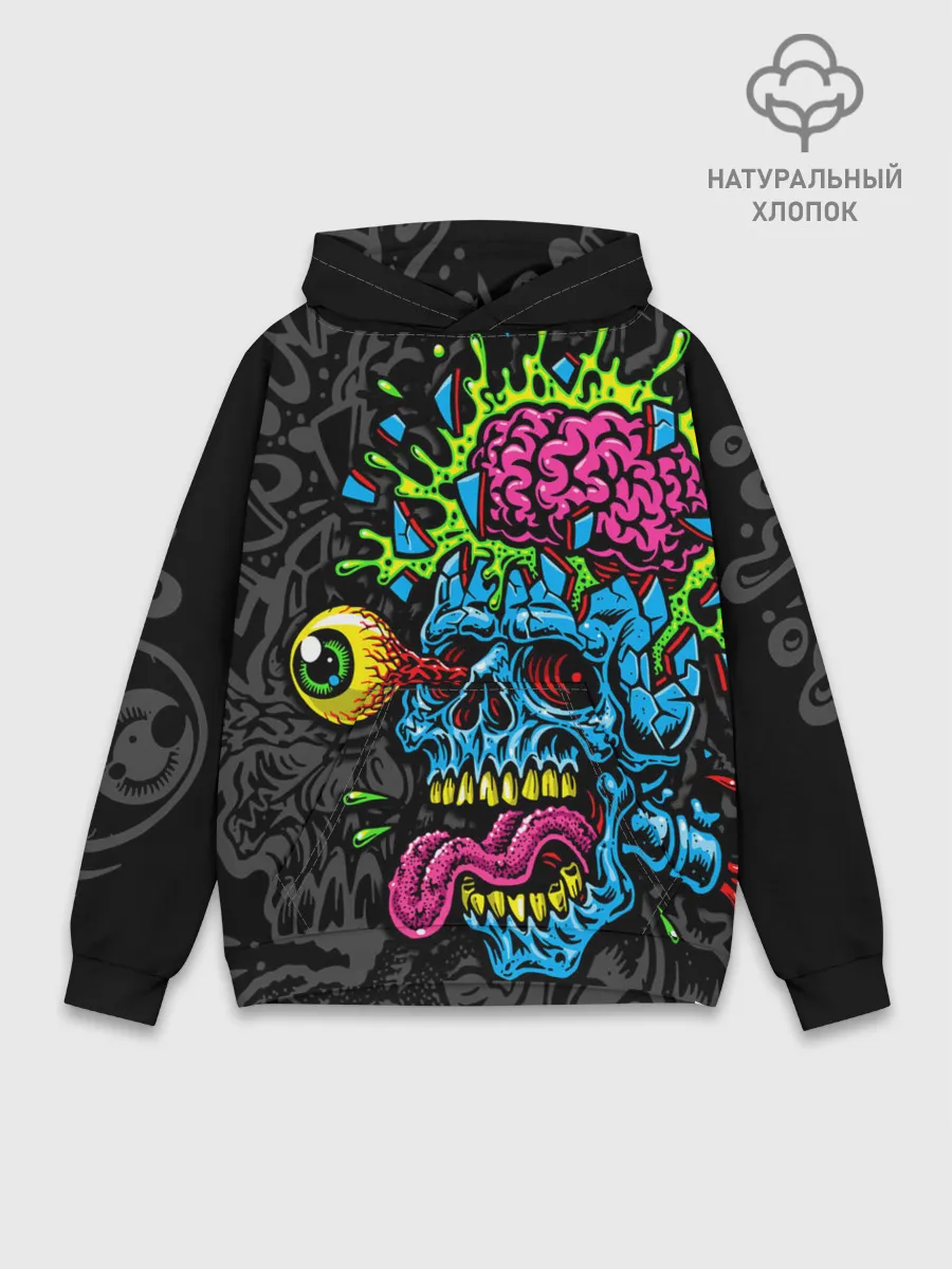Худи мужской база хлопок / Взрыв мозгов