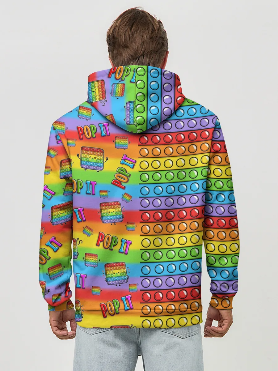 Худи мужской база хлопок / POP IT СМАЙЛЫ